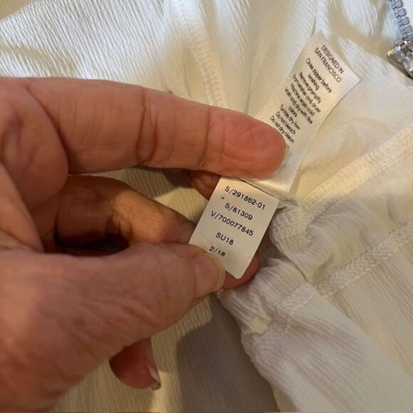 Athleta Avenue Crepe Jacket Women's White Zipper Pockets Vented Tie Waist XXS - Picture 8 of 13